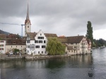 Vista de Stein am Rhein desde el puente que cruza el río
Vista, Stein, Rhein, desde, puente, cruza, río