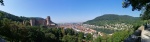 Vista del castillo de Heidelberg y la ciudad