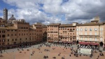 Vista Piazza del Campo desde 1ª terraza torre del Mangia, Siena
