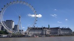 London Eye y County Hall desde el río, Londres