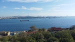 Vista del Bósforo desde la terraza de la sala del tesoro, Topkapi, Estambul