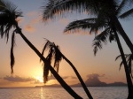 Atardecer. Bora Bora al fondo