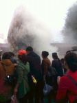 humo de los quemadores de incienso
Jokhang, Temple, Lhasa, humo, quemadores, incienso