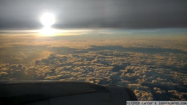 Vuelo llegando a Cuba
Atardecer
