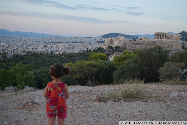 Vista desde Filopappos
Atardecer en Atenas
