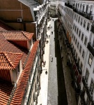 La rua do Carmo desde el elevador de Santa Justa
lisboa, chiado, baixa, elevador santa justa, portugal