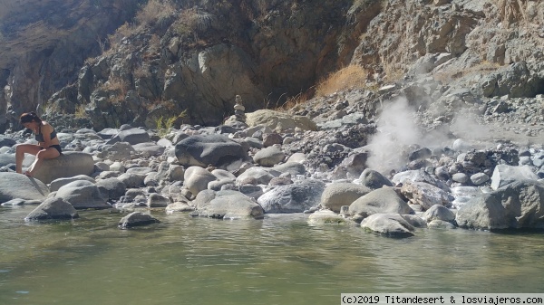 geiser
fumarola en el rio Colca.
