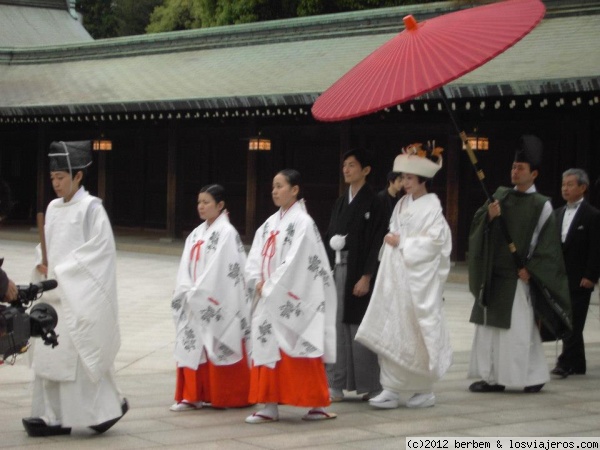 Boda en Tokyo
Boda en el templo del parque Yoyogi, Tokyo.
