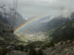 Arco Iris sobre el valle suizo
Zermatt