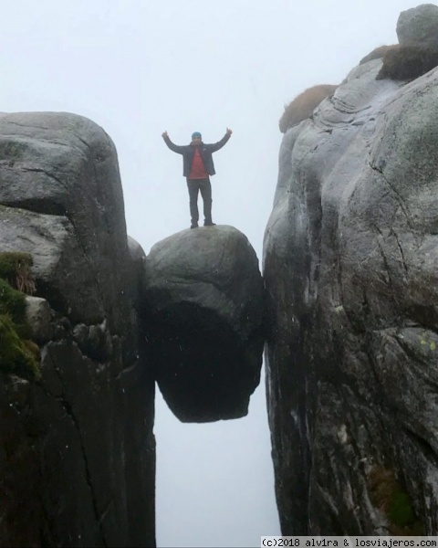 Kjeragbolten
Subida al Kjerag, fue muy dura pero aquí la foto en el Kjeragbolten
