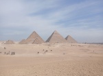 Las pirámides de Giza desde uno de los miradores