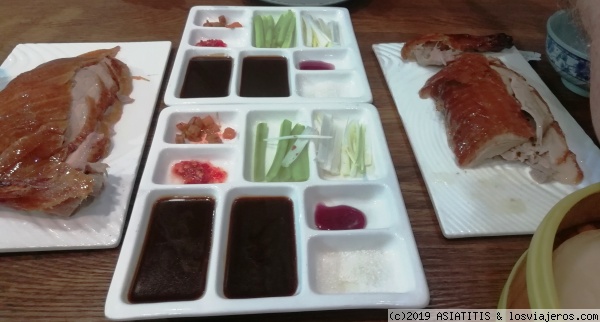 BEIJING - Gastronomia -
Pato laqueado en Qianmen. Beijing.
