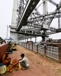 Puente sobre Flower Market CALCUTA
Calcuta, Howrah Bridge, India