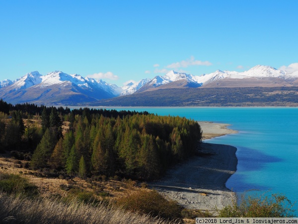 Norte del lago Pukaki, camino a Wanaka
f
