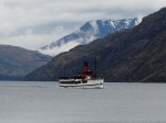 El TSS Earnslaw sobre el lago Wakatipu