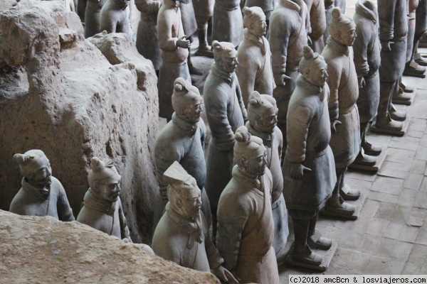 Primeros soldados de Terracota encontrados (Fosa 1)
Primeros soldados de Terracota encontrados.
