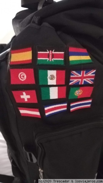 Parches mochila de viaje
Banderas Mochila de viaje
