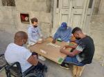 Juego al dominó en Habana Centro