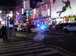 Alcantarilla con humo en New York