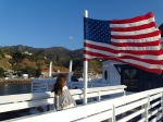 Bandera Americana en el Pier de Malibú