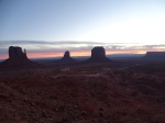 Amanecer desde la habitación Hotel The View en Monument Valley