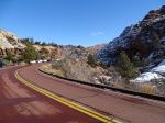 Zona aparcamiento Canyon Overlook Trail en Zion National Park