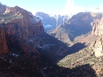 Vistas desde el mirador de Canyon Overlook Zion National Park