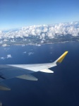 Vista de Menorca desde el avión de ida