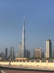 Vista Burj Khalifa desde el coche