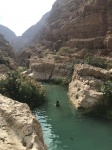 Zona de baño Wadi Shab