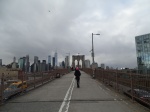 Cruzando el Puente de Brooklyn a pie
Cruzando, Puente, Brooklyn