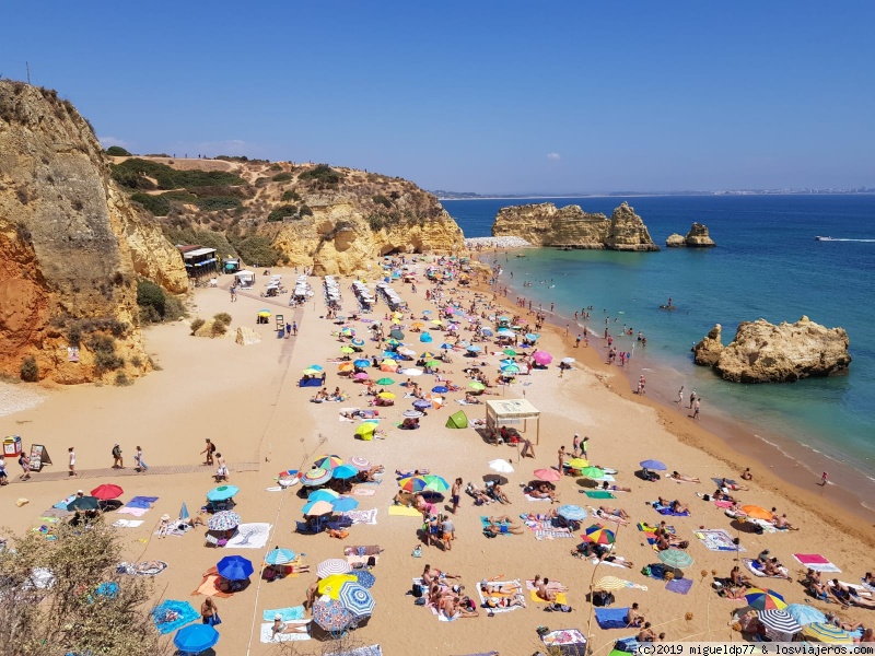 Día 2 playa Doña Ana, Don Camilo y Punta de Piedade - Algarve - playas y atardeceres en coche con niños (1)