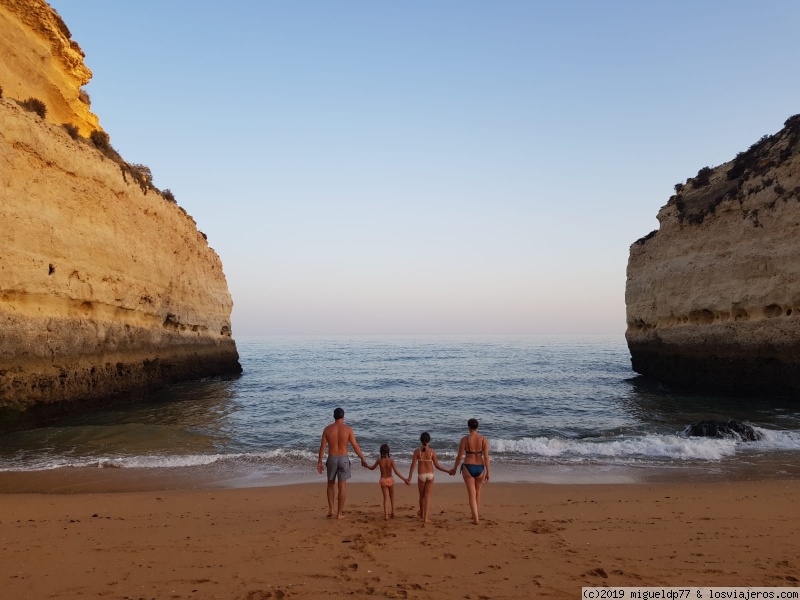 Algarve - playas y atardeceres en coche con niños - Blogs de Portugal - Día 5 Playa Benagil y Playa Cova Redonda (2)