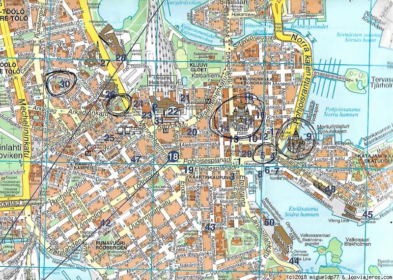 Mapas turísticos - San Petersburgo, Copenhague, Estocolmo, Helsinki, Tallin... con niños (3)