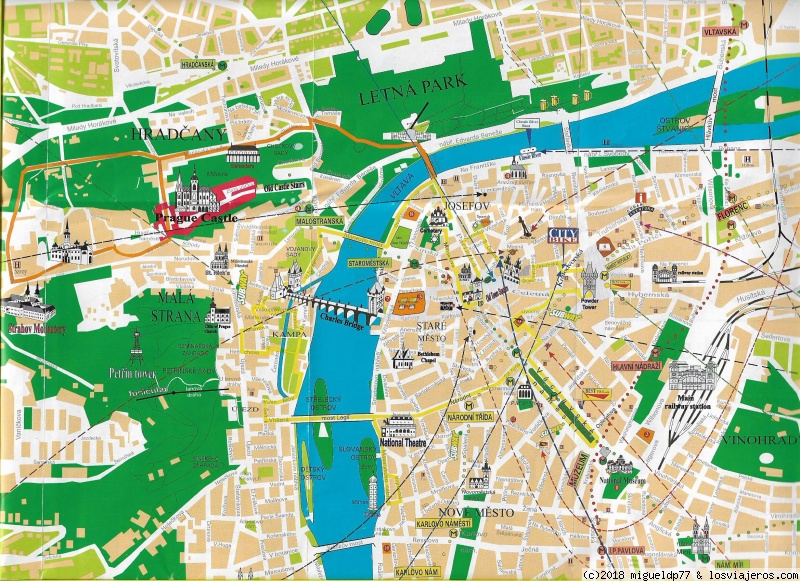 Mapas turísticos - Viena, Budapest, Praga y Bratislava (4)