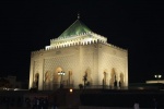 Mausoleo Mohamed V por la noche