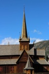 Detalle de la Iglesia Vikinga de Lom