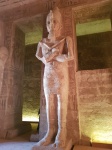 Columna faraónica en el interior del Templo de Abu Simbel (Ramses II)