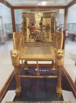 Trono de Tutankamon - Museo egipcio de El Cairo