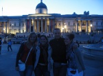 Trafalgar Square iluminada