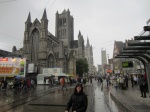 Iglesia de San Nicolás, el Campanario y la Catedral de San Bavón