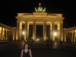 Puerta de Brandenburgo iluminada