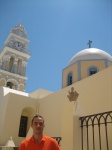 Iglesia y Torre del reloj - Santorini