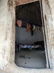 Interior de la casa del Poblado Puel en la frontera de Guinea Conakry