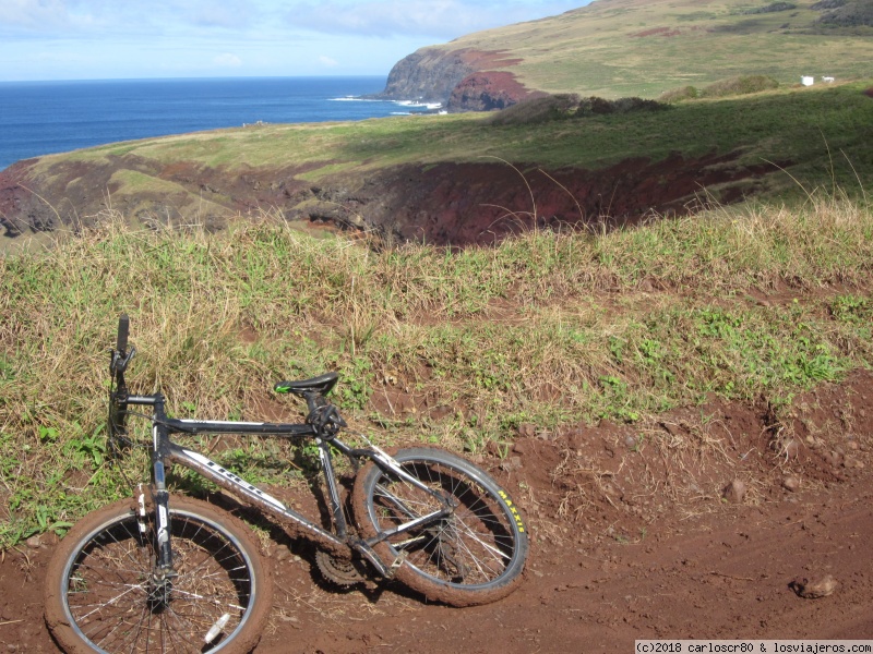 Día 2: Ruta en bici por la costa oeste. - Isla de Pascua, en bicicleta y a pie (1)