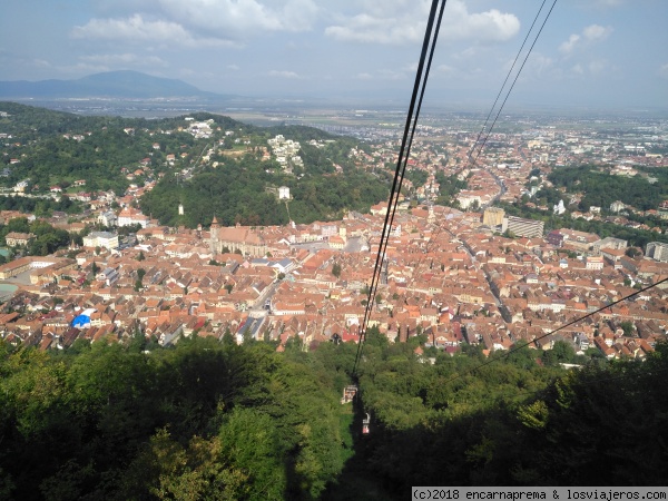 Vista aérea en Brasov
Vista tomada desde el funicular que sube monte Tara
