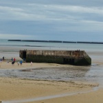 Puerto artificial en Arromanches