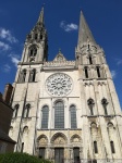 Vista frontal Catedral Chartres
Vista, Catedral, Chartres, frontal