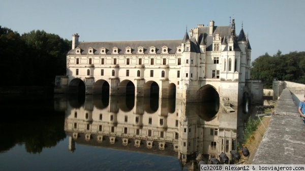 Castillo Chenonceau.
Vistas del castillo desde el jardín de Diana de Poitiers.
