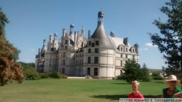 Castillo de Chambord.
Vistas de un lateral del Castillo.
